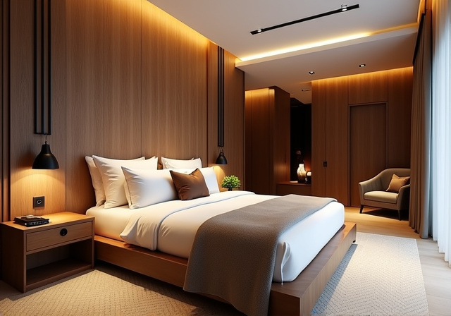 Luxury bedroom interior